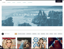 Tablet Screenshot of carlycampbell.com